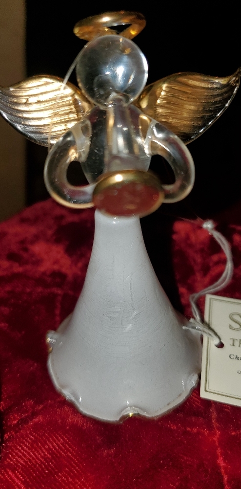 NWT Milk glass angel